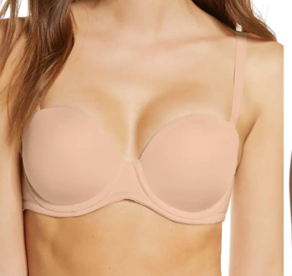 Wacoal bra 854119 Red Carpet Convertible Strapless tan 38DDD 38E